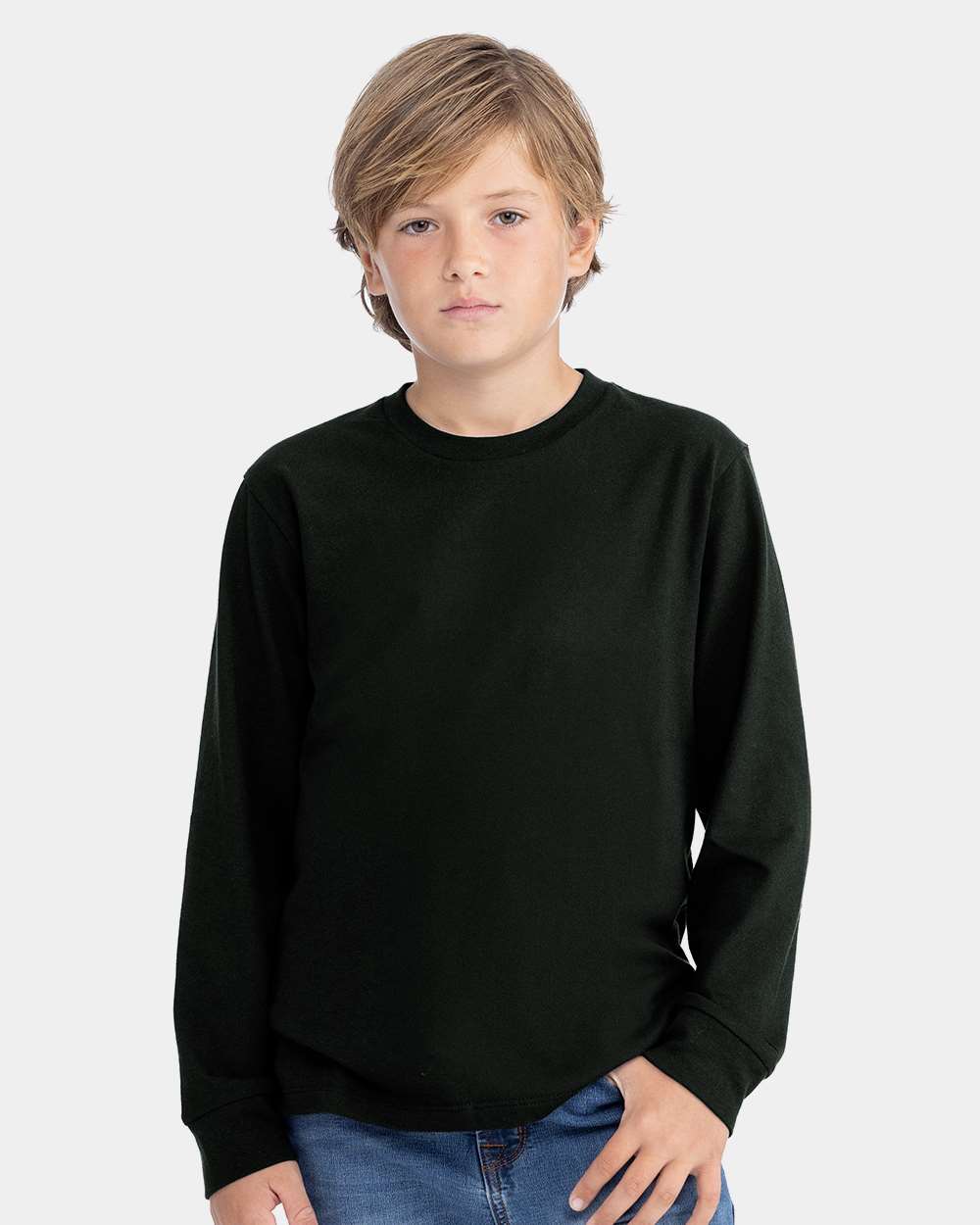 Custom Youth Cotton Long Sleeve T-Shirt – Add Your Logo or Design