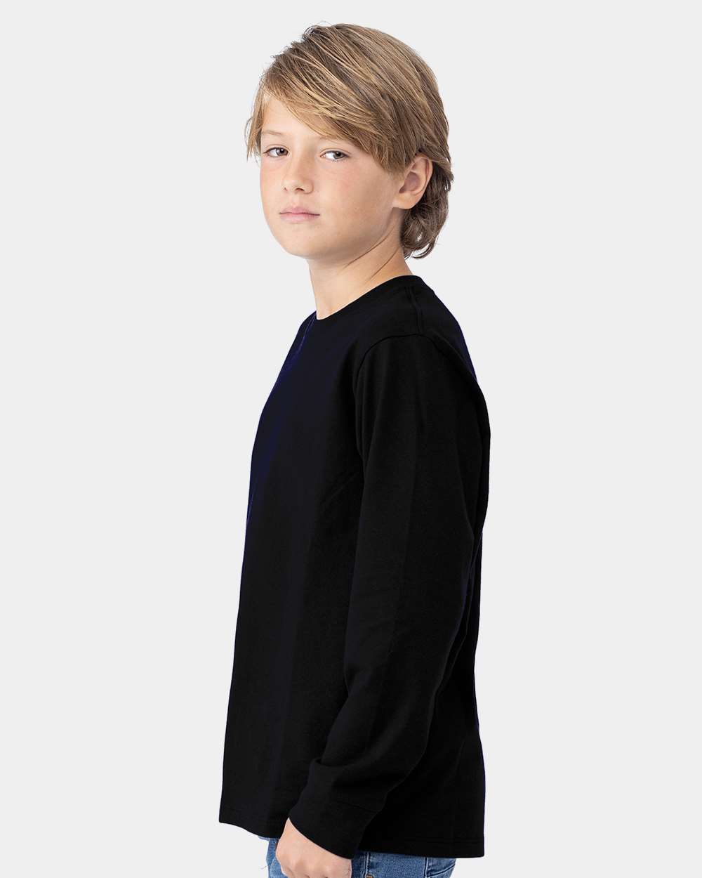 Custom Youth Cotton Long Sleeve T-Shirt – Add Your Logo or Design