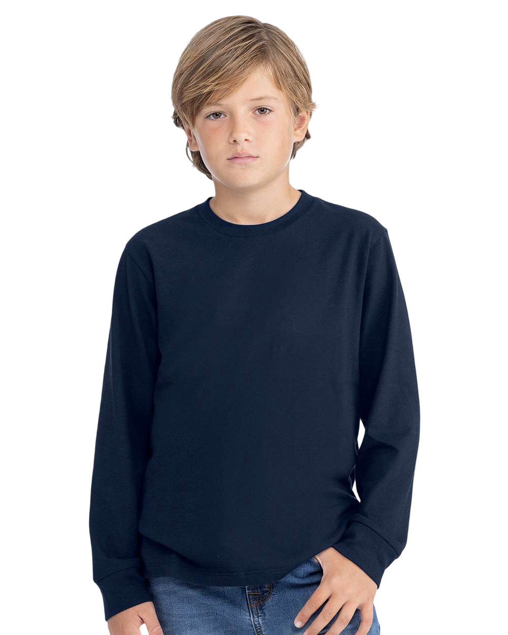 Custom Youth Cotton Long Sleeve T-Shirt – Add Your Logo or Design