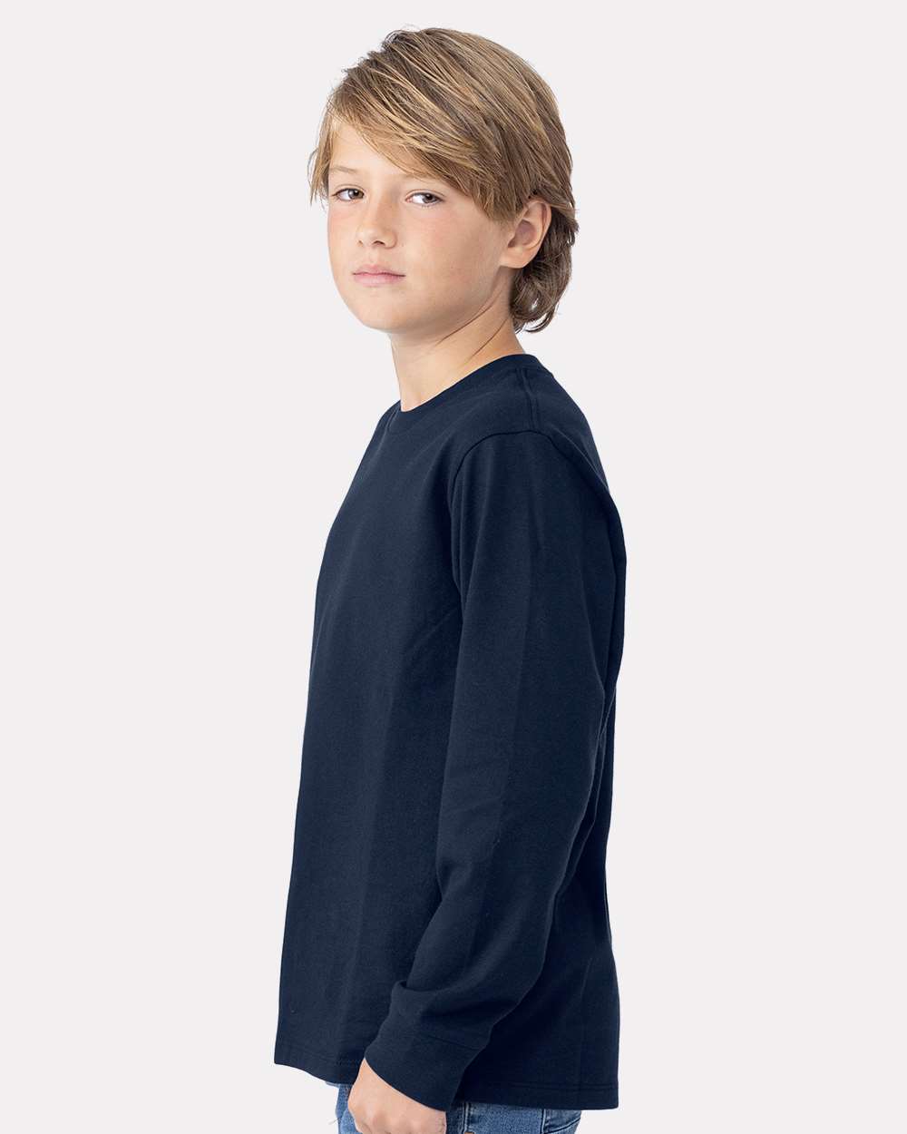 Custom Youth Cotton Long Sleeve T-Shirt – Add Your Logo or Design