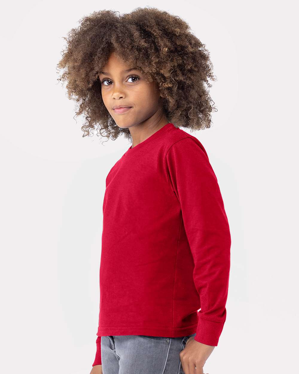Custom Youth Cotton Long Sleeve T-Shirt – Add Your Logo or Design