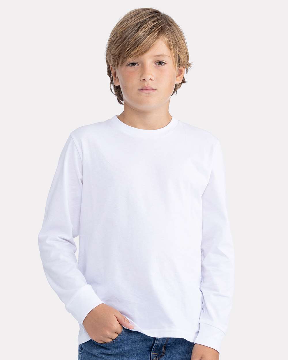 Custom Youth Cotton Long Sleeve T-Shirt – Add Your Logo or Design