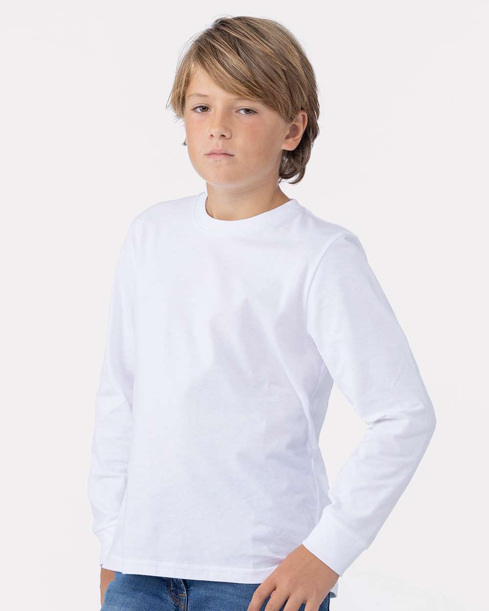 Custom Youth Cotton Long Sleeve T-Shirt – Add Your Logo or Design