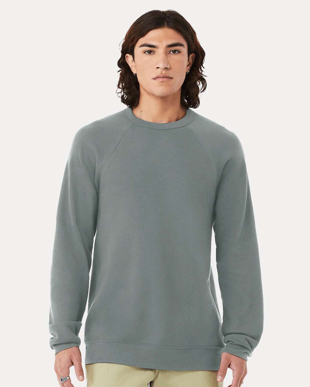 Custom Unisex Sponge Fleece Raglan Crewneck Sweatshirt – Add Your Logo or Design