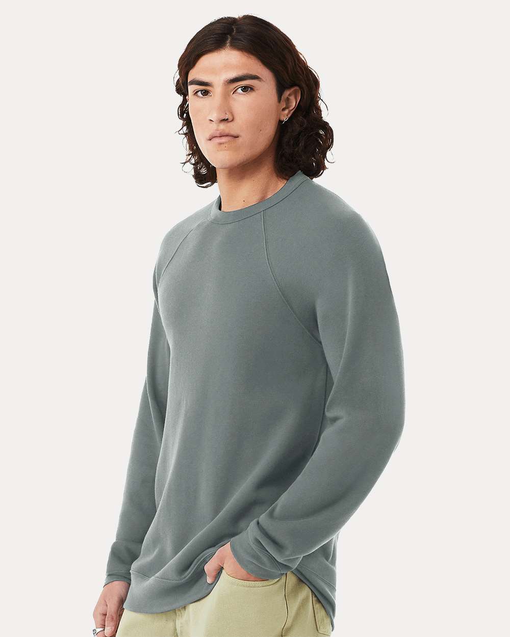 Custom Unisex Sponge Fleece Raglan Crewneck Sweatshirt – Add Your Logo or Design