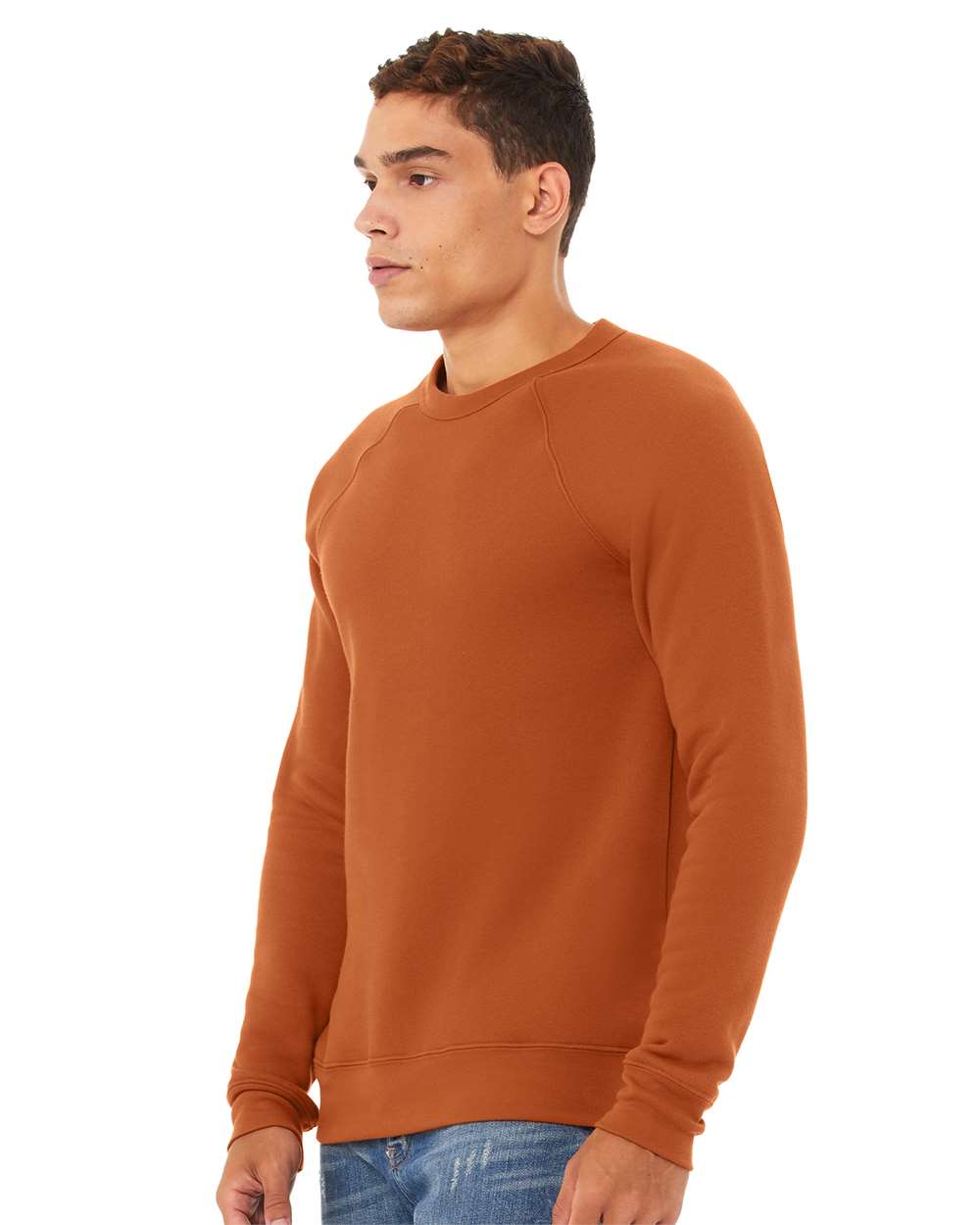 Custom Unisex Sponge Fleece Raglan Crewneck Sweatshirt – Add Your Logo or Design