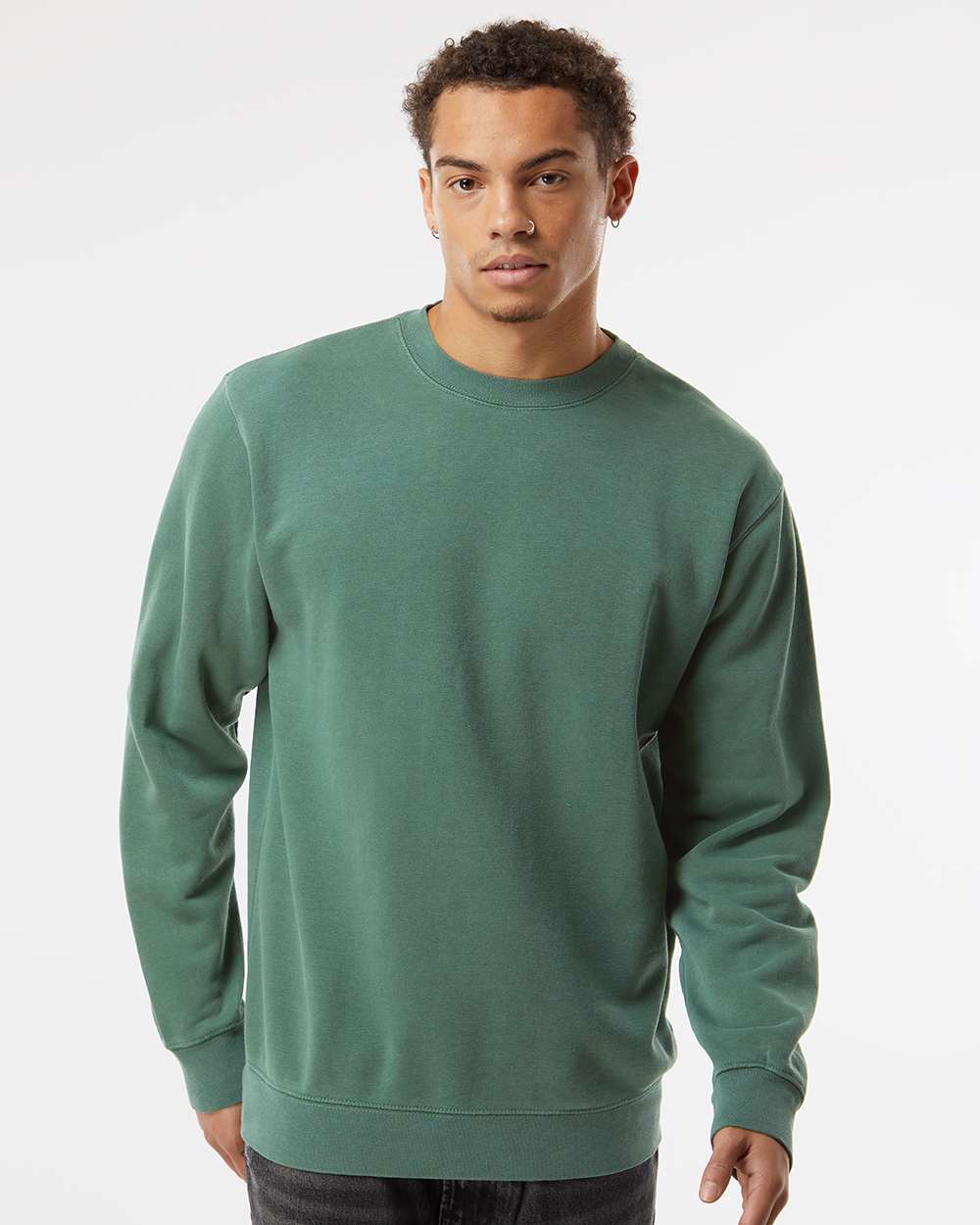 Custom Midweight Pigment-Dyed Crewneck Sweatshirt β Add Your Logo or Design