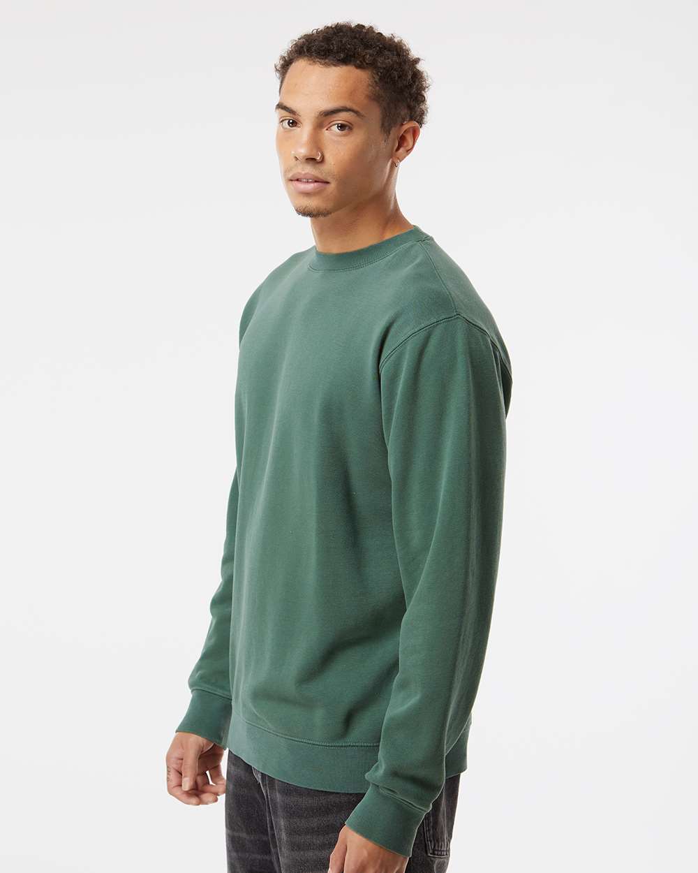 Custom Midweight Pigment-Dyed Crewneck Sweatshirt β Add Your Logo or Design