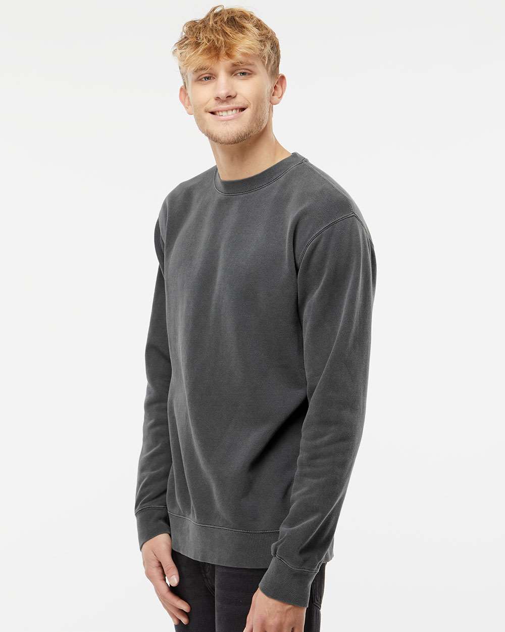 Custom Midweight Pigment-Dyed Crewneck Sweatshirt β Add Your Logo or Design
