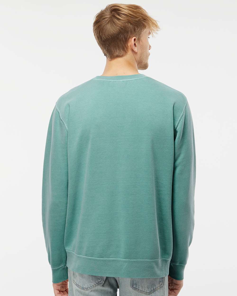 Custom Midweight Pigment-Dyed Crewneck Sweatshirt β Add Your Logo or Design