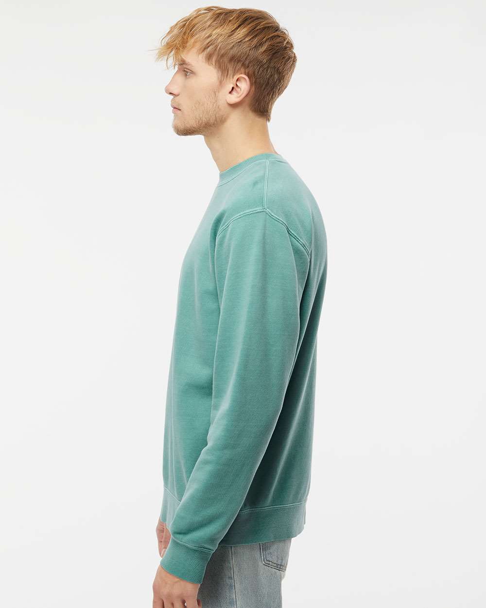 Custom Midweight Pigment-Dyed Crewneck Sweatshirt β Add Your Logo or Design