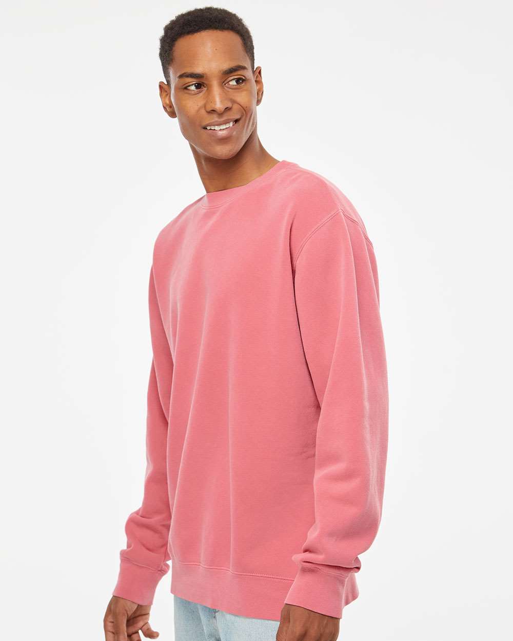 Custom Midweight Pigment-Dyed Crewneck Sweatshirt β Add Your Logo or Design