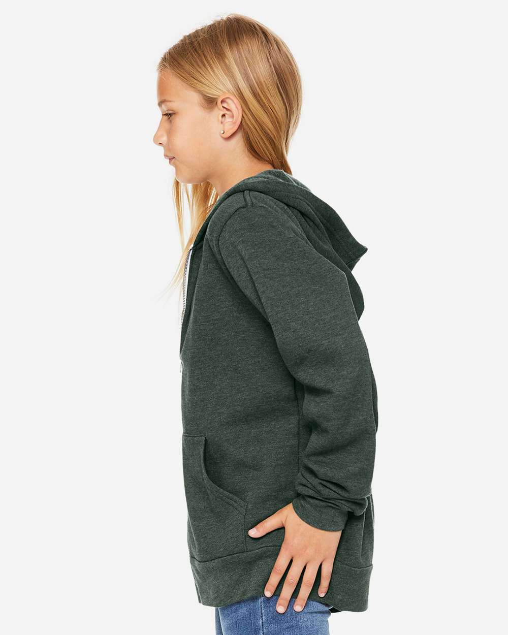 Custom Youth Sponge Fleece Full-Zip Hoodie – Add Your Logo or Design