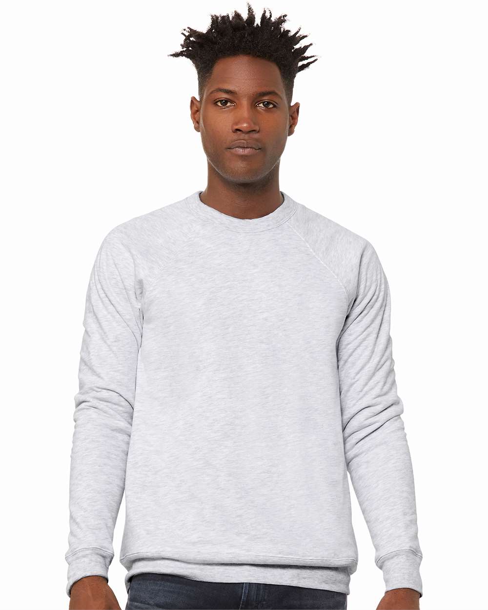Custom Unisex Sponge Fleece Raglan Crewneck Sweatshirt – Add Your Logo or Design