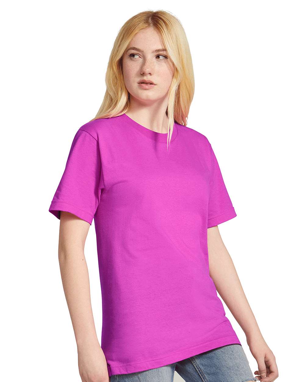 Custom Fine Jersey Cotton T-Shirt – Add Your Logo or Design