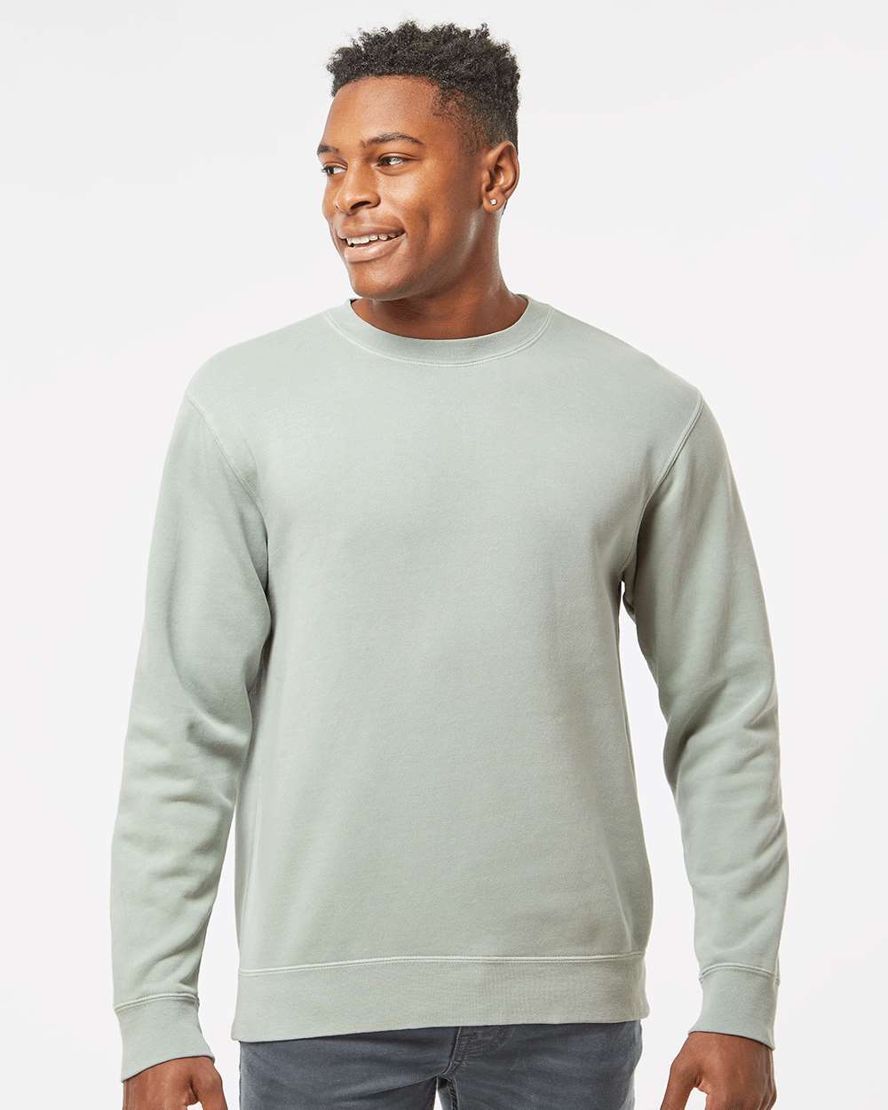 Custom Midweight Pigment-Dyed Crewneck Sweatshirt β Add Your Logo or Design