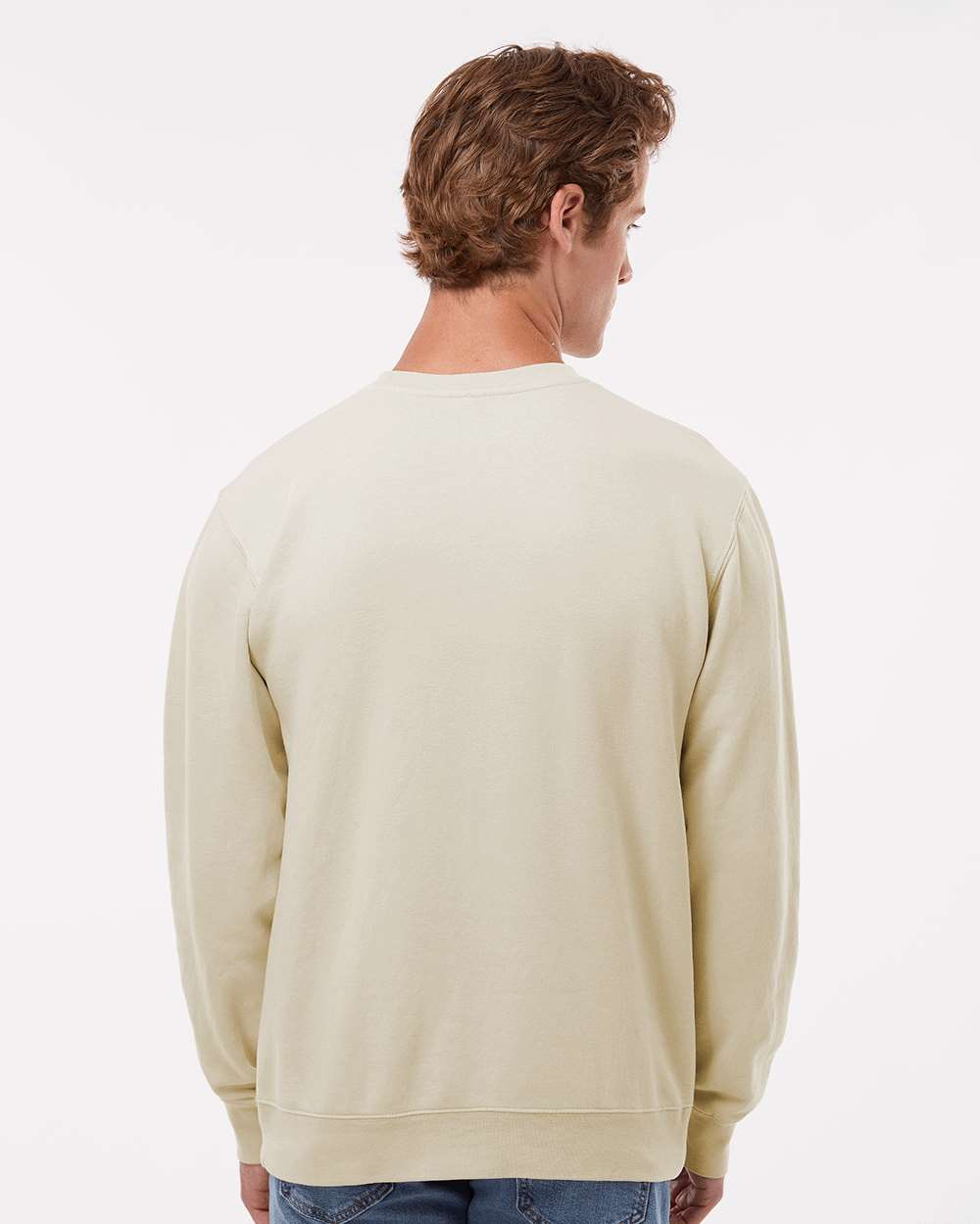 Custom Midweight Pigment-Dyed Crewneck Sweatshirt β Add Your Logo or Design