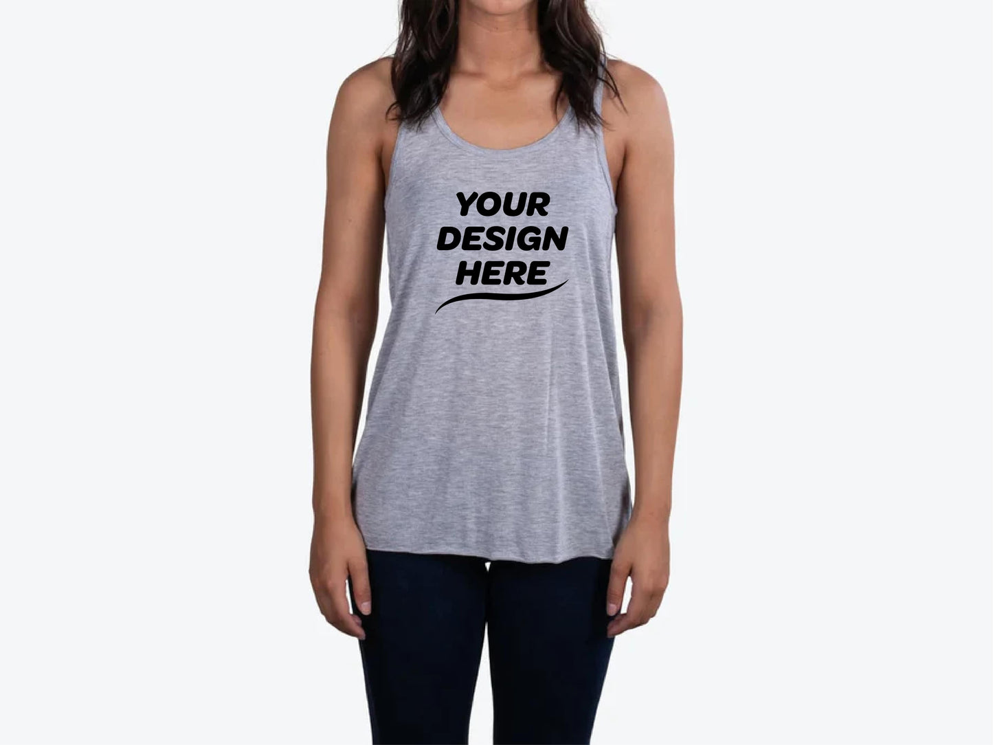 Custom Flowy Racerback Tank – Add Your Logo or Design