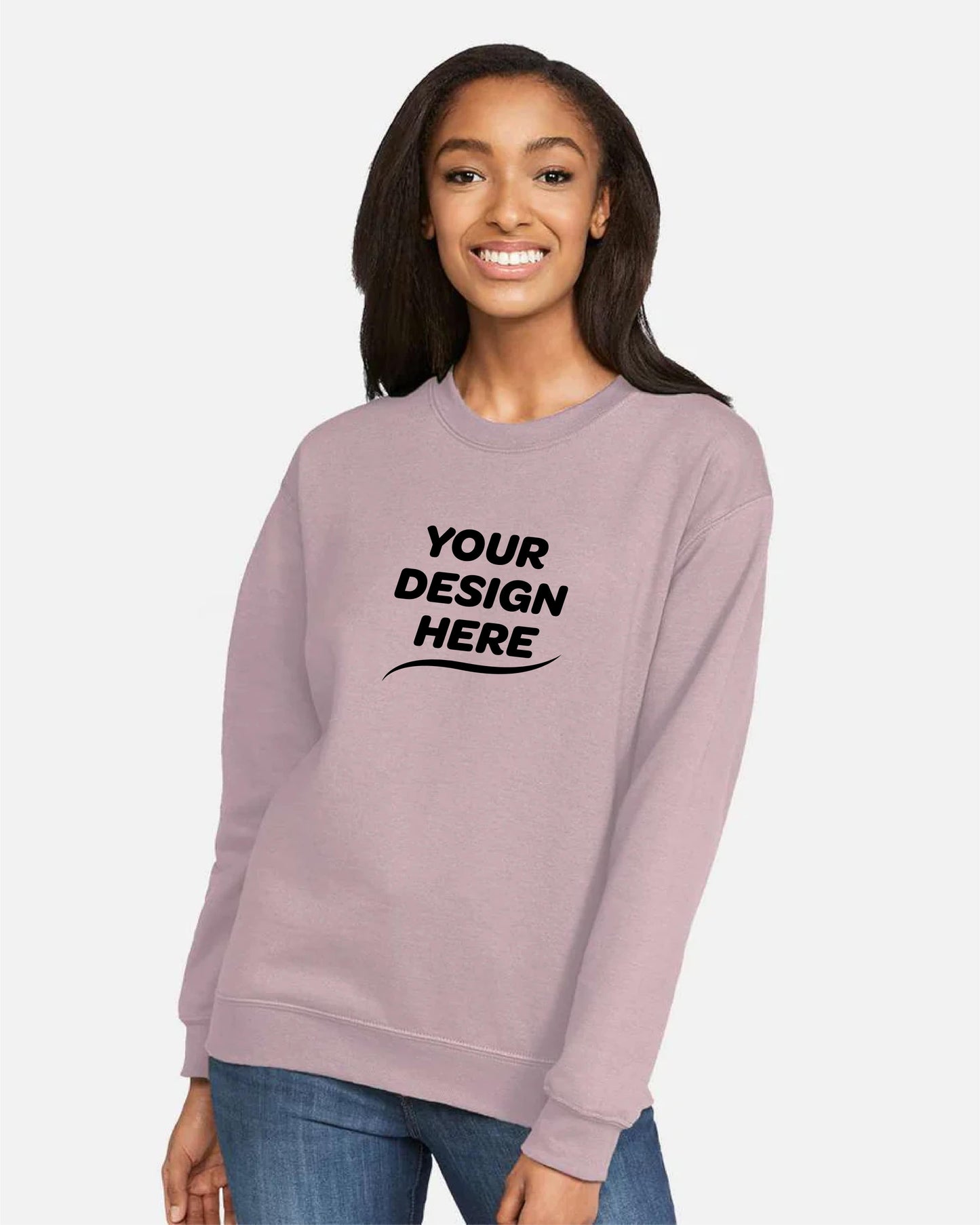 Custom Unisex Softstyle Midweight Crewneck Sweatshirt – Add Your Logo or Design