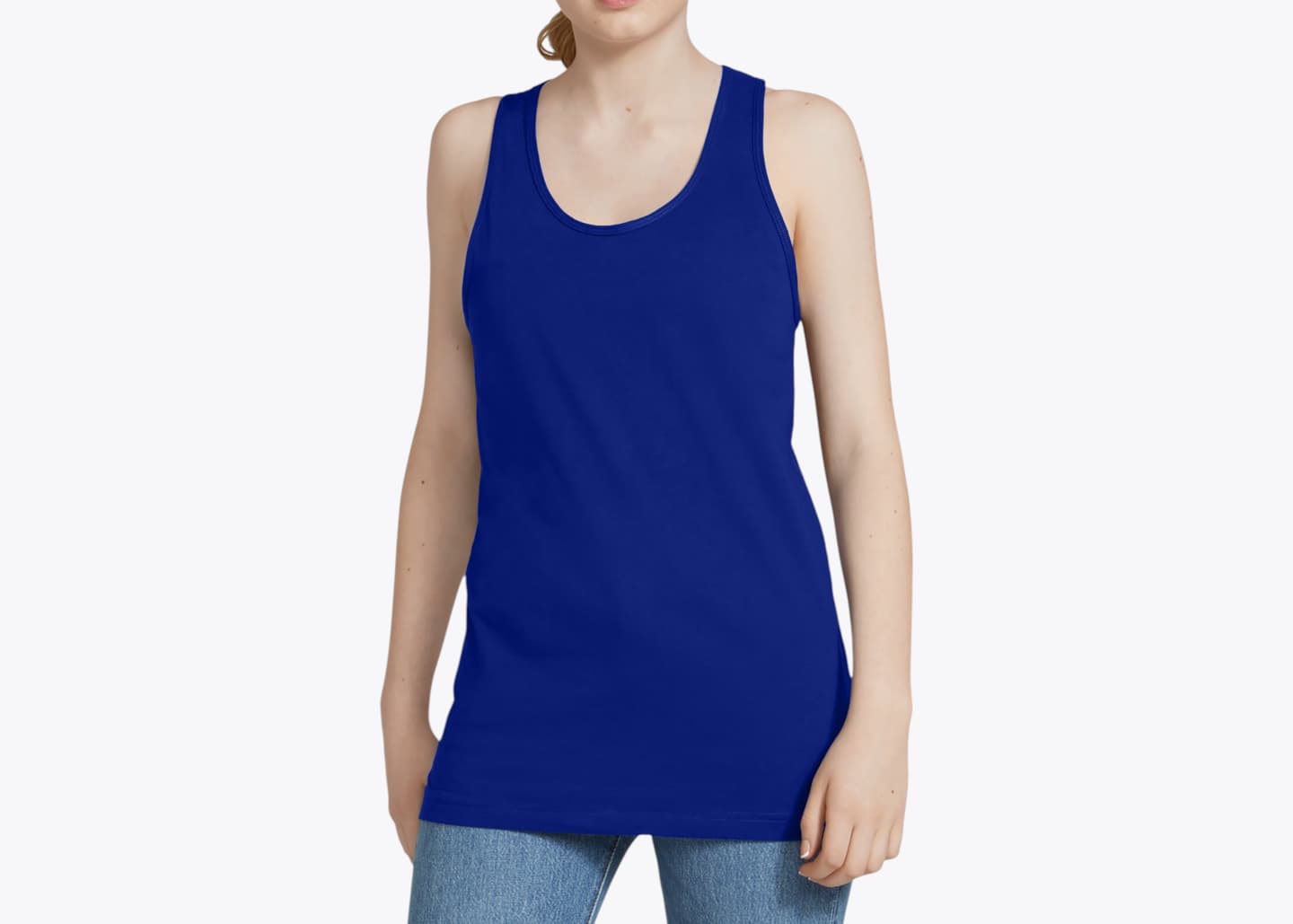 Custom Fine Jersey Tank – Add Your Logo or Design