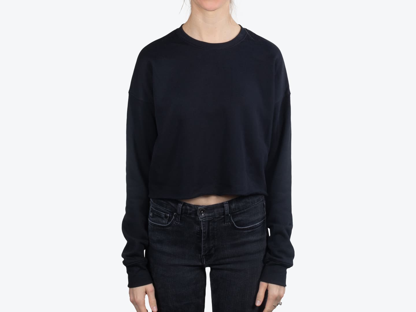 Custom Women’s Cropped Crew Fleece – Add Your Logo or Design