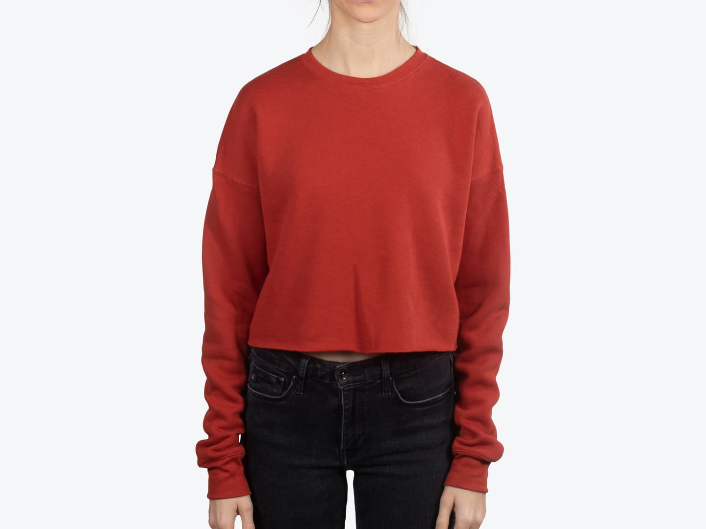 Custom Women’s Cropped Crew Fleece – Add Your Logo or Design