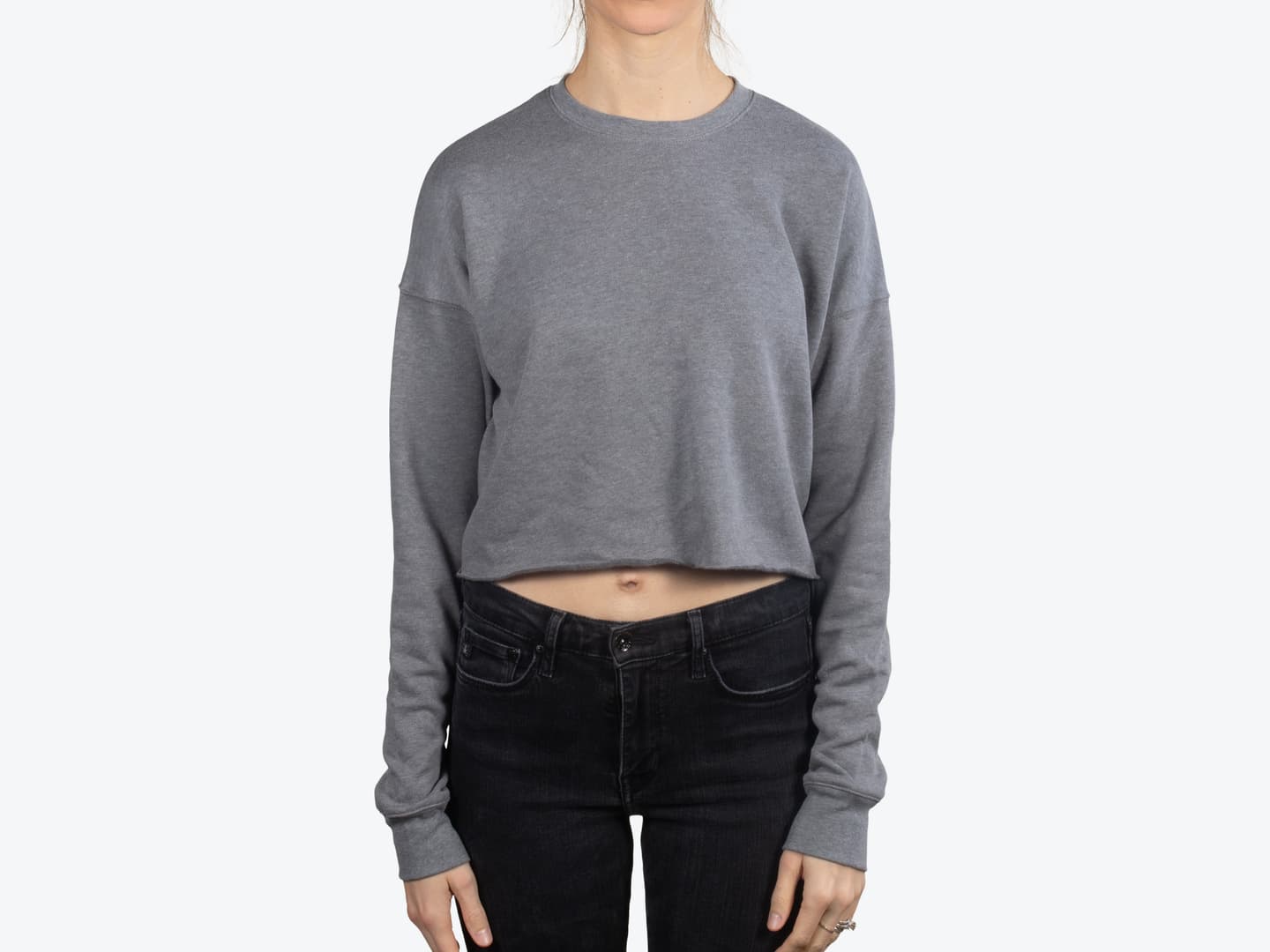 Custom Women’s Cropped Crew Fleece – Add Your Logo or Design