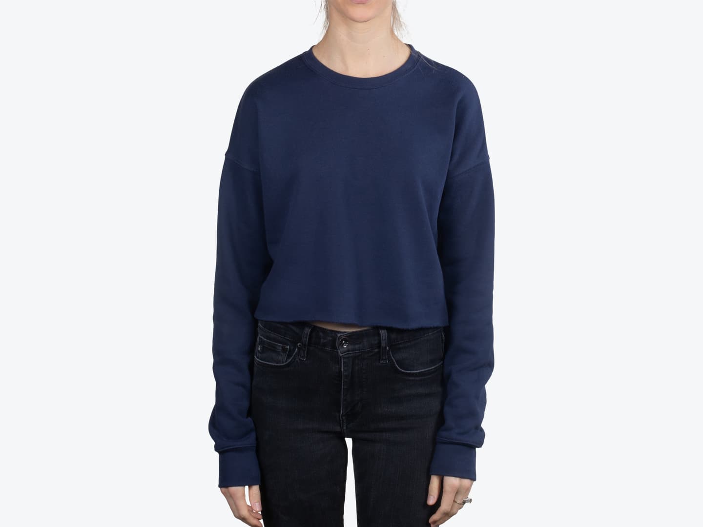 Custom Women’s Cropped Crew Fleece – Add Your Logo or Design