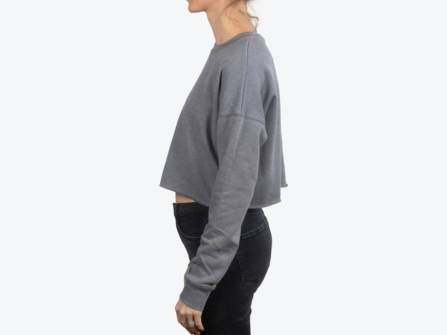 Custom Women’s Cropped Crew Fleece – Add Your Logo or Design