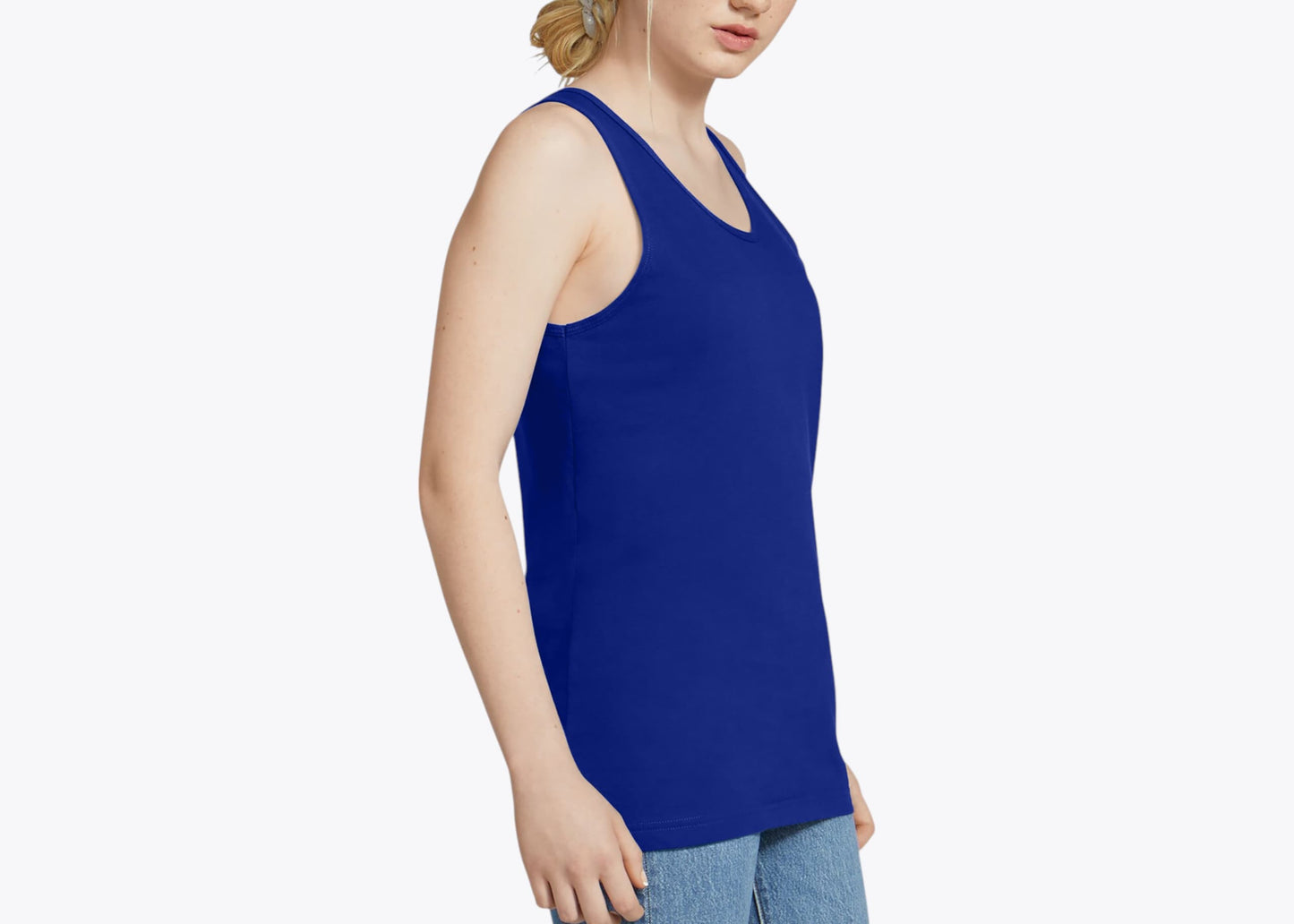 Custom Fine Jersey Tank – Add Your Logo or Design