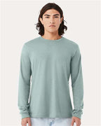 BELLA + CANVAS Heather CVC Long Sleeve Tee 3501CVC
