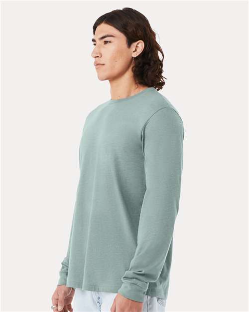 BELLA + CANVAS Heather CVC Long Sleeve Tee 3501CVC