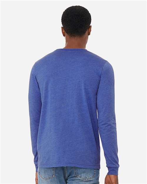 BELLA + CANVAS Heather CVC Long Sleeve Tee 3501CVC