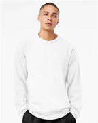 BELLA + CANVAS Unisex Sponge Fleece Raglan Crewneck Sweatshirt 3901