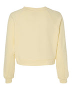 BELLA + CANVAS Women's Crop Raglan Fleece Crewneck Sweatshirt 7505