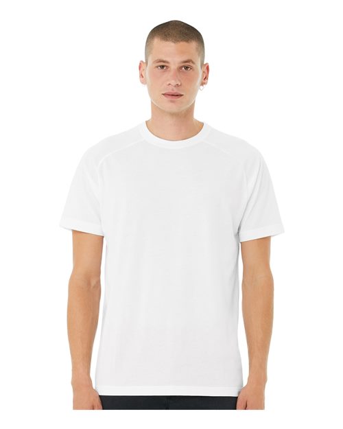 BELLA + CANVAS Men's Heather CVC Raglan Tee 3201