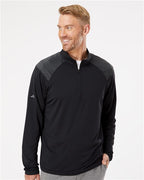 Adidas Men's Ultimate365 Lightweight Shoulder Stripe Quarter-Zip Pullover A520