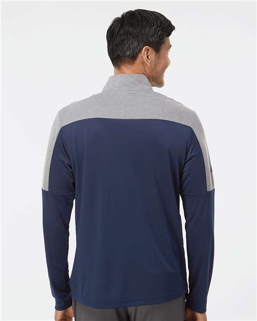 Adidas Men's Ultimate365 Lightweight Colorblocked Quarter-Zip Pullover A552