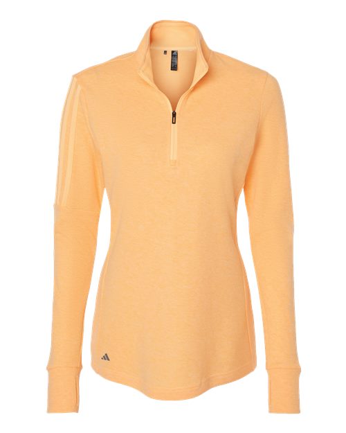 Adidas Women's 3-Stripes Quarter-Zip Sweater Pullover A555