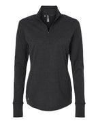 Adidas Women's 3-Stripes Quarter-Zip Sweater Pullover A555
