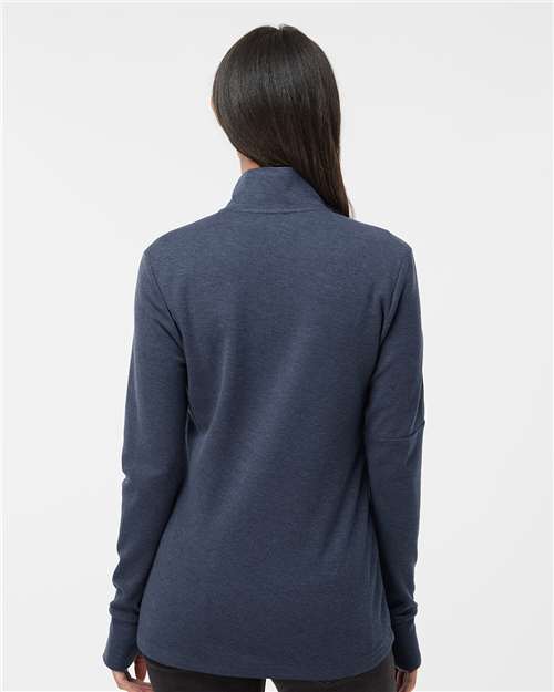 Adidas Women's 3-Stripes Quarter-Zip Sweater Pullover A555