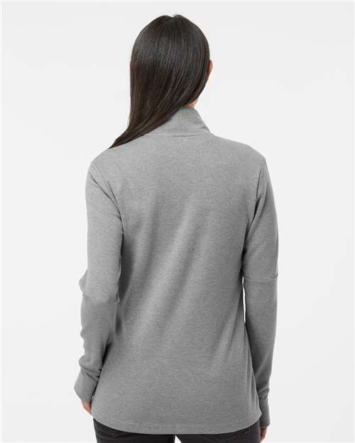 Adidas Women's 3-Stripes Quarter-Zip Sweater Pullover A555