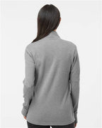 Adidas Women's 3-Stripes Quarter-Zip Sweater Pullover A555