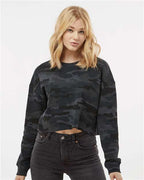 Independent Trading Co. Women's Lightweight Crop Crewneck Sweatshirt AFX24CRP