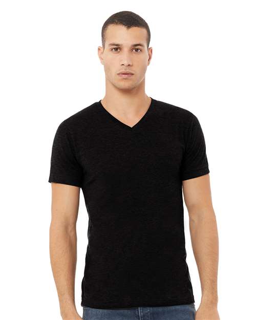 BELLA + CANVAS Unisex Heather CVC V-Neck Tee 3005CVC
