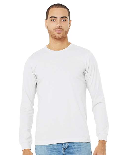 BELLA + CANVAS Heather CVC Long Sleeve Tee 3501CVC