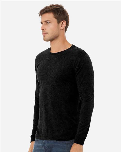 BELLA + CANVAS Heather CVC Long Sleeve Tee 3501CVC