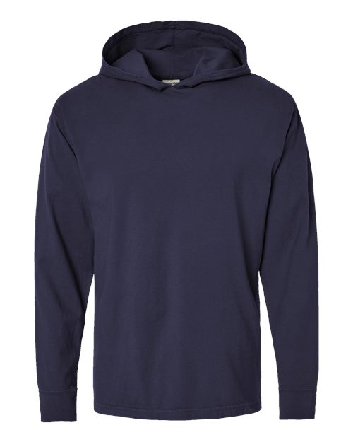 ComfortWash by Hanes Unisex Garment-Dyed Jersey Hooded Long Sleeve T-Shirt GDH280