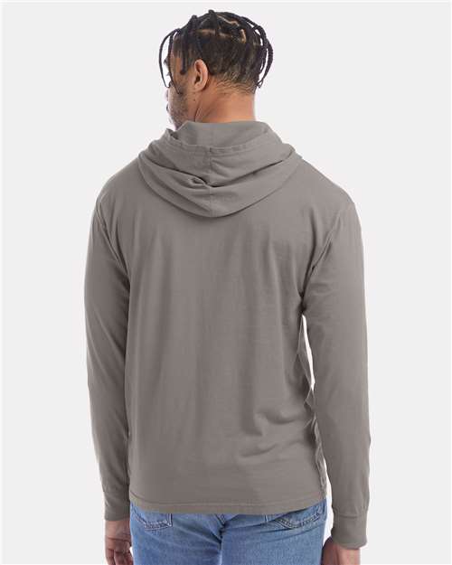 ComfortWash by Hanes Unisex Garment-Dyed Jersey Hooded Long Sleeve T-Shirt GDH280