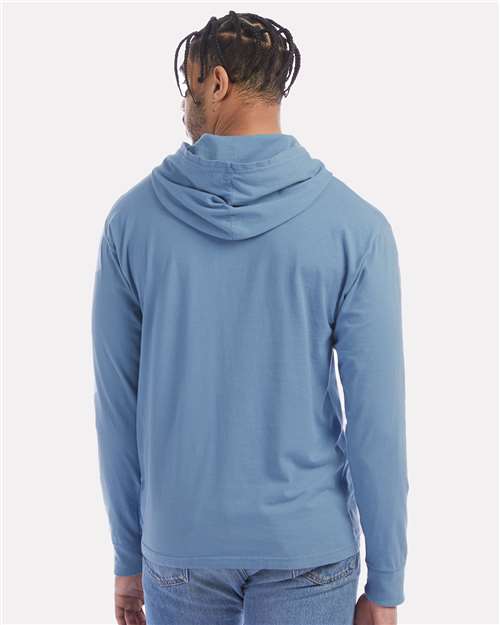 ComfortWash by Hanes Unisex Garment-Dyed Jersey Hooded Long Sleeve T-Shirt GDH280